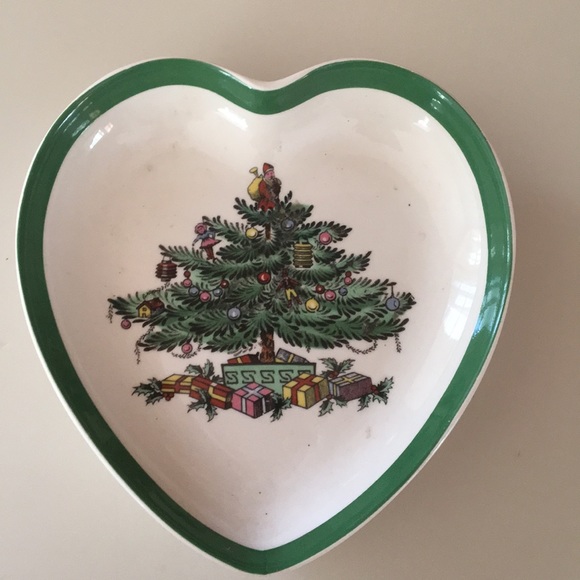 Spode Other - Spode Heart shaped Christmas tree dish
